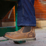 Bottes de travail Ariat Groundrancher Chelsea à bout carré large et embout en acier pour hommes