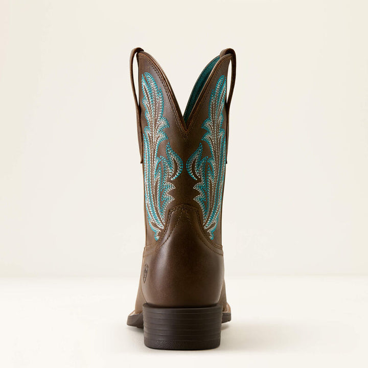 Bottes western Ariat Round Up Filly à bout carré large pour femmes