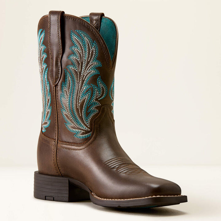 Bottes western Ariat Round Up Filly à bout carré large pour femmes