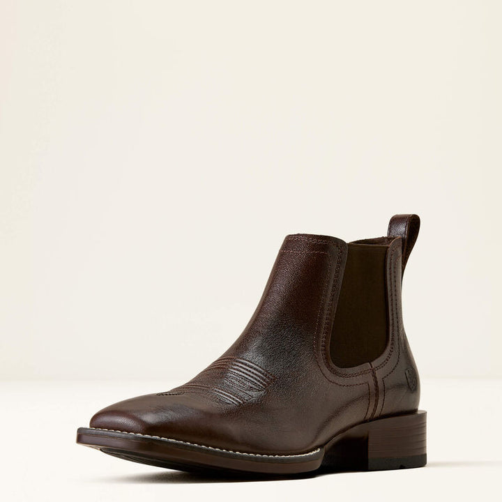 Bottines western Ariat Booker Chelsea à bout carré large pour homme