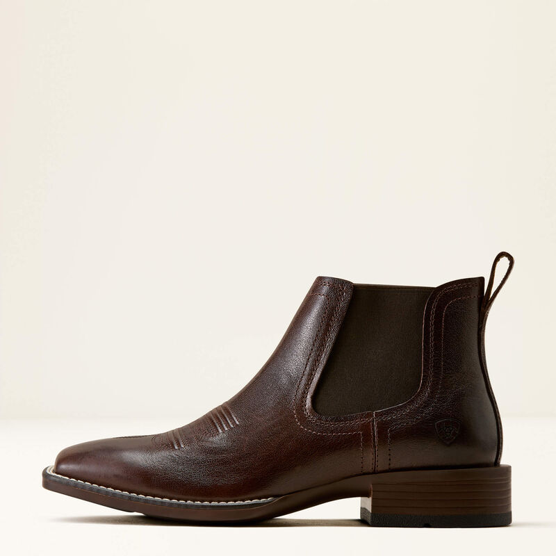 Ariat booker chelsea wide square toe Western boot for men
