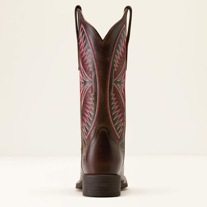 Bottes western Ariat Round Up Ruidoso à bout carré large pour femmes