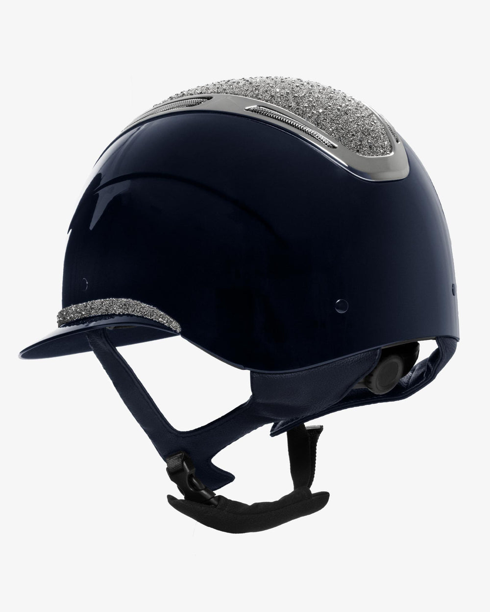 Equestro Women's Apocalypse helmet glossy shell and rhinestones homologation EN 1384-2023 ETW02018