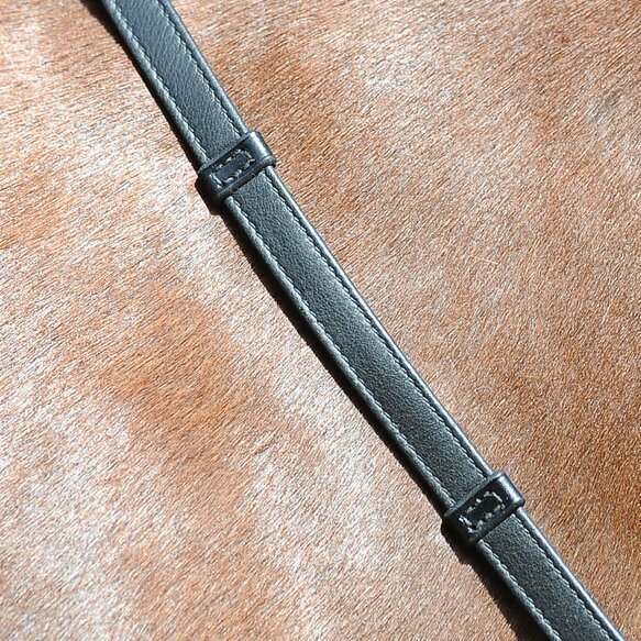 Passier comfort reins, soft leather reins with leather hand grips and stops with hook studs