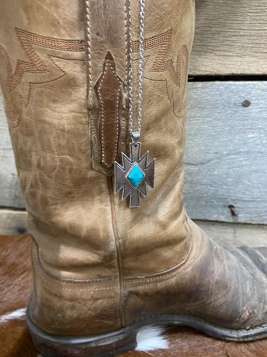 Azteekse turquoise halsketting