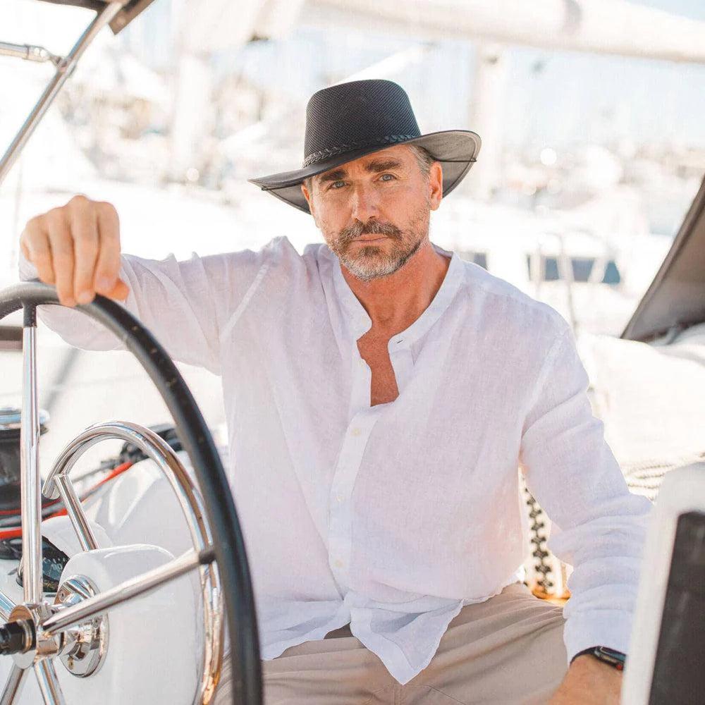 American hat makers Breeze | Zonnehoed met brede rand voor heren