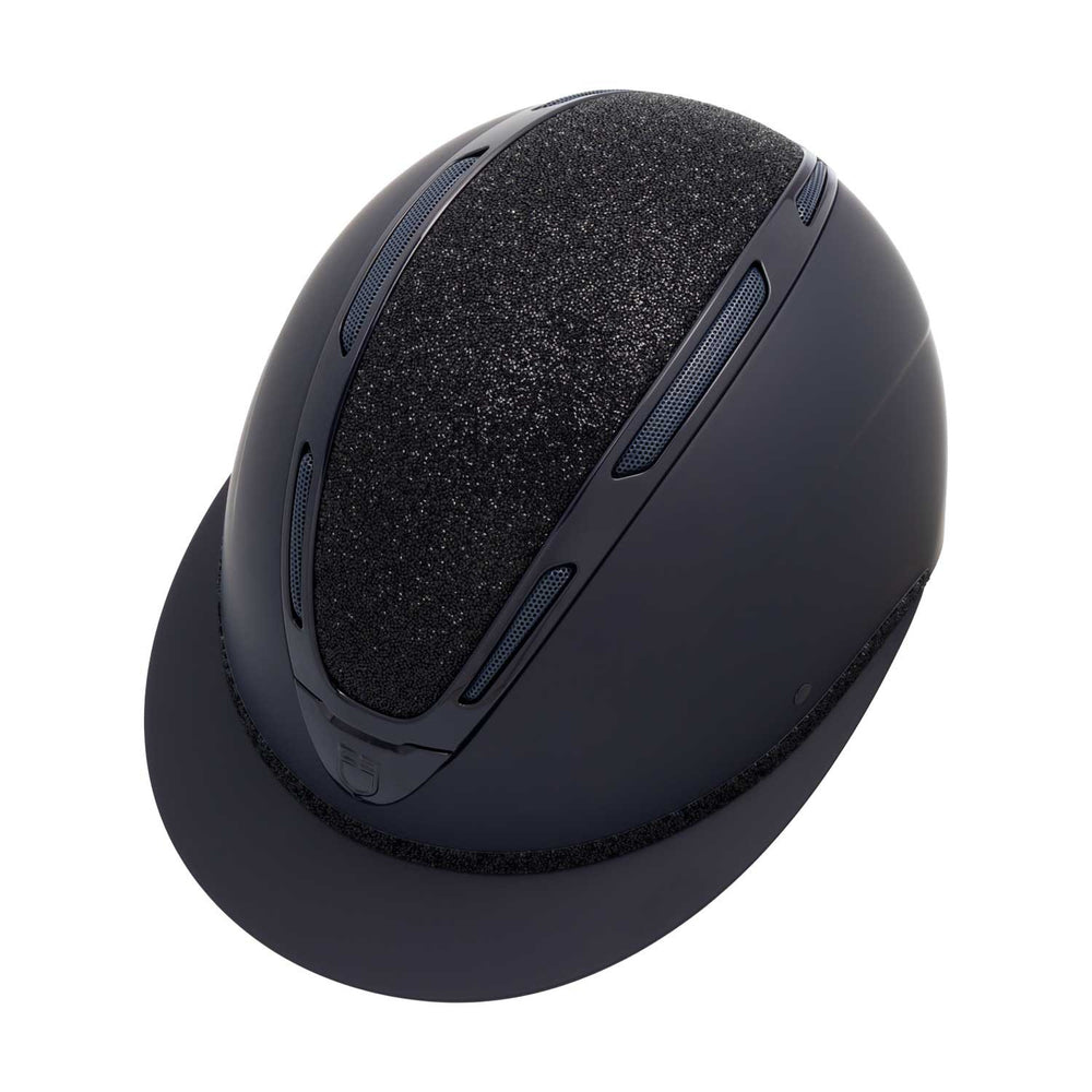 Equestro Women's Apocalypse helmet matte shell and rhinestones homologation EN 1384-2023 etw 02017