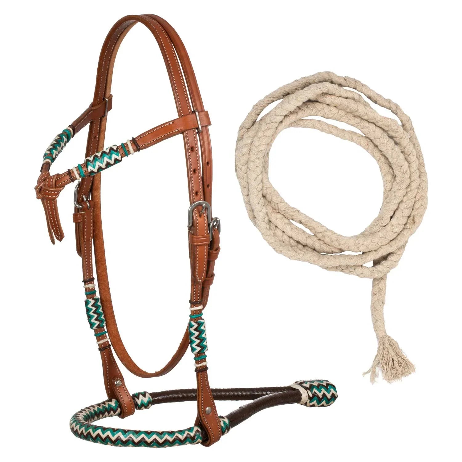 Bosal-Zaumzeug von Pool mit Baumwoll-Mecate-Zügeln PLH01019