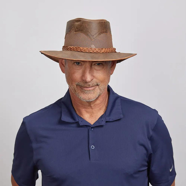 American hat makers Sirocco | Zonnehoed met brede rand voor heren