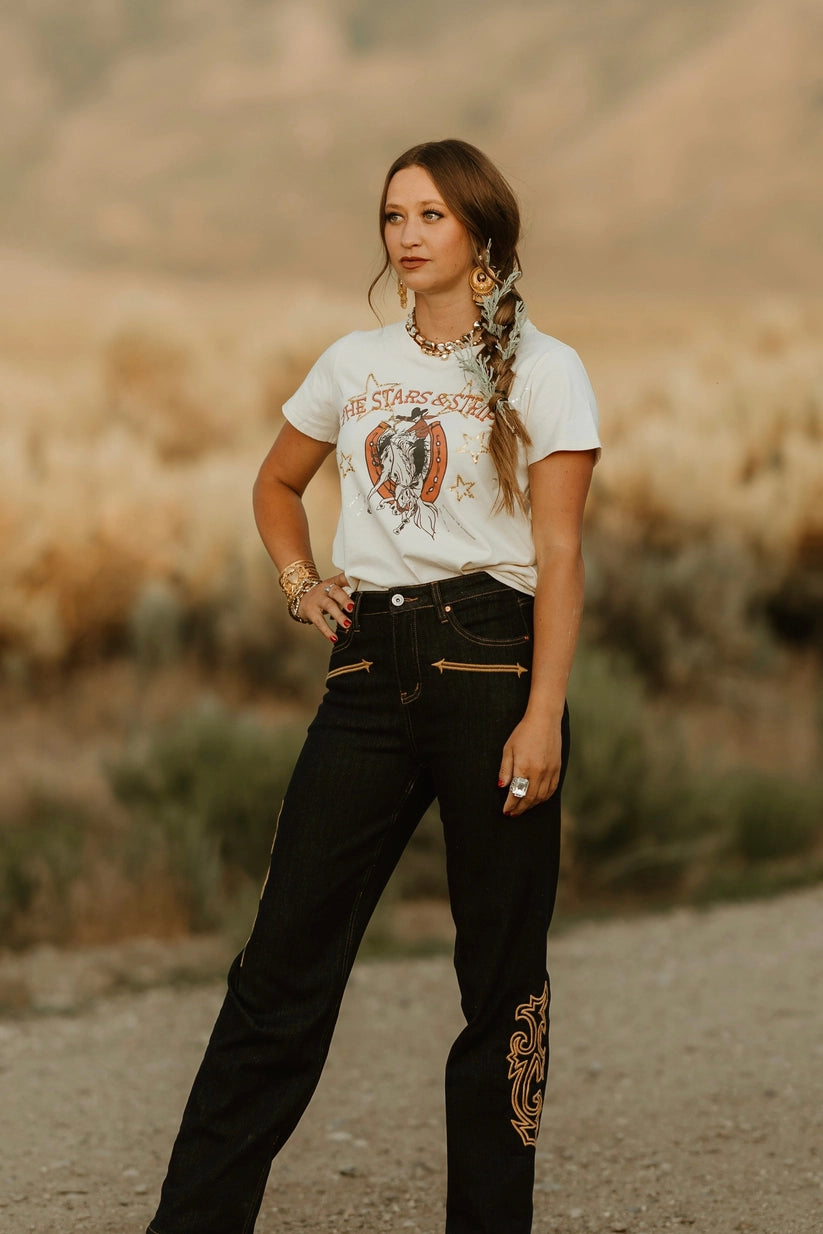 Rodeo quincy stars and stripes t-shirt