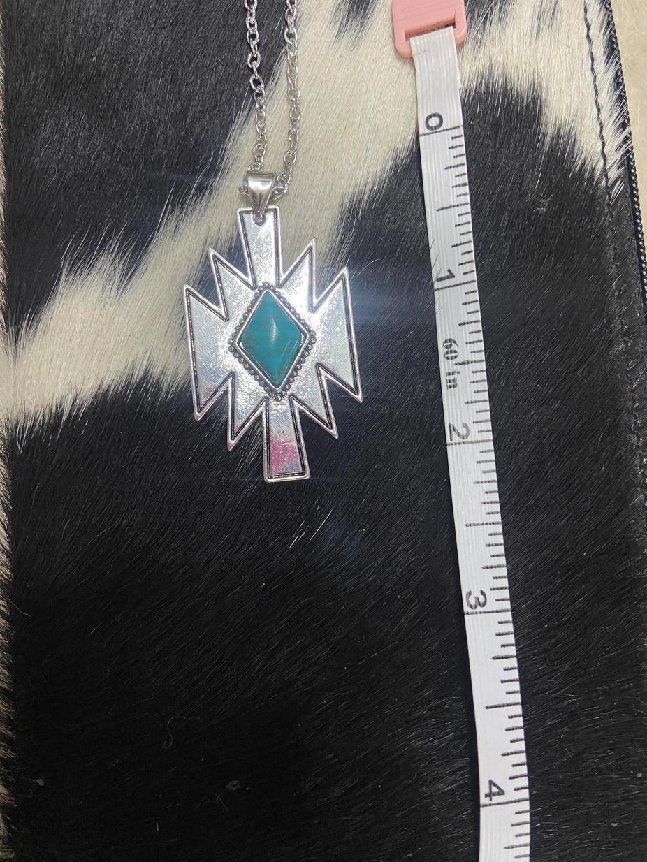 Azteekse turquoise halsketting